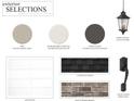 Exterior design selections include gray trim, white siding, and black roof at 742 Blueway Ave, Summerville, SC 29486