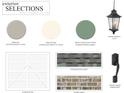Exterior paint, trim, and brick selections for the home at 744 Blueway Ave, Summerville, SC 29486