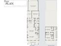 Two-story house floor plan featuring a primary suite, two bedrooms and two car garage at 744 Blueway Ave, Summerville, SC 29486