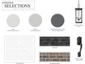 Exterior paint, trim, and hardware selections for the home at 825 Gentle Breeze Dr, Summerville, SC 29486
