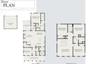 Two-story home floor plan featuring 4 bedrooms and 2.5 bathrooms at 825 Gentle Breeze Dr, Summerville, SC 29486