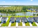 Community overview featuring lakefront homes at 153 Belfort Pl, Summerville, SC 29486