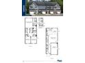 Two-story floor plan featuring two bedrooms, two baths and a two car garage at 1075 Crescent Cove Ln, Summerville, SC 29483