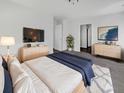 Spacious main bedroom with large TV and ample dresser space at 140 Stoney Creek Way, Moncks Corner, SC 29461