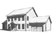 Two-story home with attached garage and traditional architectural style at 2958 Lodge Berry Ln, Johns Island, SC 29455