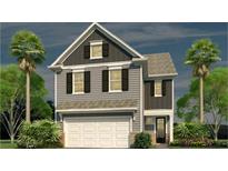 Two-story home with gray siding, white trim, and a two-car garage at 327 Dickerson Ln, Summerville, SC 29485