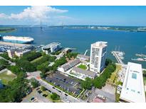 Aerial view of waterfront community near the bridge at 330 Concord St # 5 A, Charleston, SC 29401