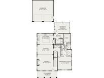 One-story floor plan showing kitchen, dining, Gathering room, primary suite, and garage at 400 Swaying Pine Ln, Summerville, SC 29486