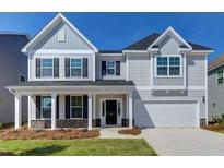 Two story home with gray siding and stone accents at 163 Seaton Street, Summerville, SC 29486