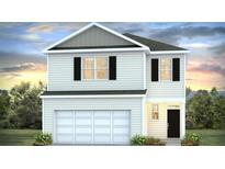 Two-story home with white siding and black accents at 5536 Bowmore Blvd, Ravenel, SC 29470
