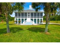 Two-story house with large screened porch and lush green lawn at 3238 Plow Ground Rd, Johns Island, SC 29455