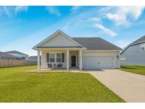 One-story house with gray siding, gray roof, and a two-car garage at 706 Squire Pope Rd, Summerville, SC 29486