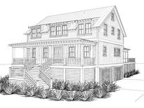 Two-story home with front porch and attached garage at 3215 Pine Needle Ln, Seabrook Island, SC 29455