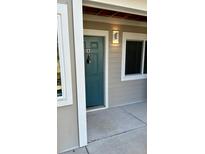 Exterior view of teal front door with keypad entry at 273 Alexandra Dr # 9, Mount Pleasant, SC 29464