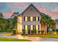 Two-story house with brick and stucco exterior, double-car garage at 106 Aviary Ct, Summerville, SC 29483