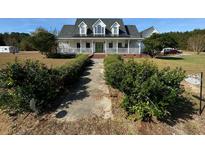 Two story home with wrap around porch and landscaped yard at 204 Charles St, Saint George, SC 29477