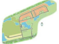 Map showing community layout, homes, amenities, and roads at 2215 Macallan Blvd, Ravenel, SC 29470