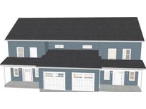Front exterior of a two-story duplex with attached two-car garages at 1 Wilderness Trl # A, North Charleston, SC 29418