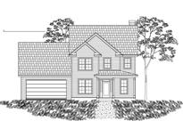 Charming two-story home with attached garage, front porch, and landscaping at 1156 Porcher School Road, Awendaw, SC 29429