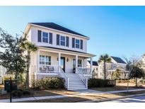 Two-story house with white siding, gray shutters, and a front porch at 1738 Trewin Ct, Charleston, SC 29492