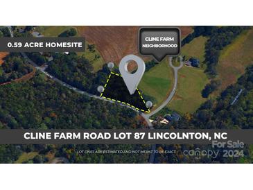 Photo one of Lot 87 Cline Farm Rd Lincolnton NC 28092 | MLS 4114382