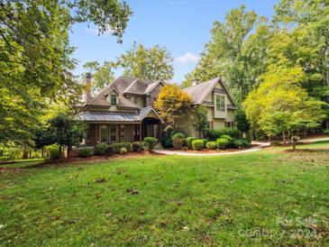 Inviting house exterior with stone and siding accents at 4809 Rockwood Dr, Waxhaw, NC 28173