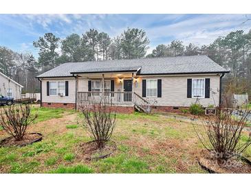 Ranch style home with light beige siding and a covered front porch at 270 Cornelius Dr, Rock Hill, SC 29730