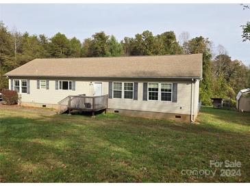 Ranch style home with large yard, deck, and shed at 2110 Zion Church Rd, Hickory, NC 28602