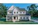Two-story house with gray siding, stone accents, and a covered porch at 820 River Oaks Ln # 3A, Charlotte, NC 28226