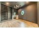 Study with built-in shelves, fireplace and hardwood floors at 8010 Litaker Manor Ct, Charlotte, NC 28270