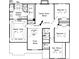 Second floor plan with Primary suite and bonus room at 6095 Diamond Pl, Harrisburg, NC 28075
