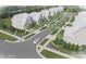 Aerial view of new homes in a community at 5704 Heirloom Crossing Ct, Charlotte, NC 28270