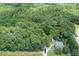 Aerial view of house, driveway, and surrounding woods at 4020 S Nc Hwy 127 Hwy, Hickory, NC 28602
