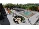 Relaxing pool area with fire pit and seating at 9901 Benfield Rd # 322, Charlotte, NC 28269