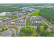 Aerial view of vacant land close to restaurants and commercial buildings at 2374 Rock Hill Church Rd, Concord, NC 28027