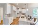 Modern kitchen with white cabinets and quartz countertops at 230 Hamrick Rd # 2, Cramerton, NC 28032