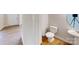 Clean bathroom with a toilet and sink at 230 Hamrick Rd # 2, Cramerton, NC 28032
