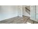 Office with French doors and view of staircase at 8631 Frank Grier Rd # 6, Charlotte, NC 28215