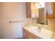 Clean bathroom with light wood vanity and a toilet at 3616 County Home Rd, Conover, NC 28613