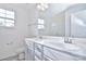 Bathroom with double vanity, large mirror, and toilet at 105 Megby Trl, Statesville, NC 28677