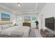 Spacious primary bedroom with ample natural light and room for a large TV at 224 Winford Dr, Troutman, NC 28116