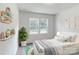 Charming bedroom with wood floors and built-in shelving at 224 Winford Dr, Troutman, NC 28116