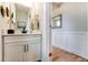 Small bathroom with white vanity and modern fixtures at 4062 Red Gate Ave # 4, Harrisburg, NC 28075
