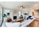 Spacious living room with a fireplace and ample natural light at 4062 Red Gate Ave # 4, Harrisburg, NC 28075
