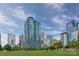 High-rise building with a city skyline view at 1424 Hamilton St # 12, Charlotte, NC 28206