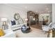 Open living space with modern decor and kitchen view at 1424 Hamilton St # 12, Charlotte, NC 28206