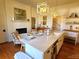 Stylish kitchen boasting a large island and white cabinetry at 902 N Ashe Ave, Newton, NC 28658