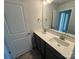 Modern bathroom with double vanity and tile floor at 117 High Rock Ct # 09, Statesville, NC 28677