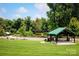 Park-like setting with gazebo and bridge at 4227 S New Hope Rd # 10, Cramerton, NC 28032