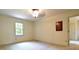 Bright bedroom with neutral walls, carpet, and a ceiling fan at 165 Clearview Point Dr, Mount Gilead, NC 27306